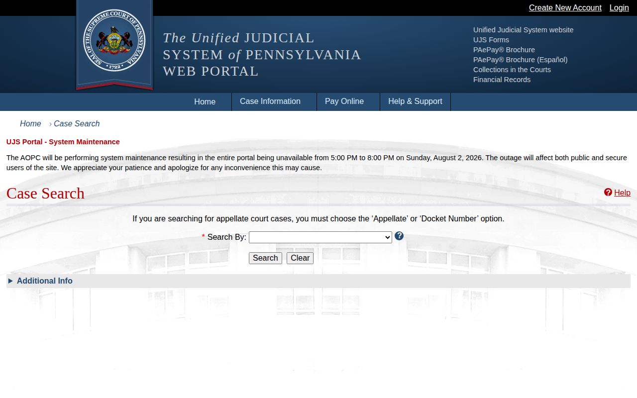 Elk County released inmate court record filter search